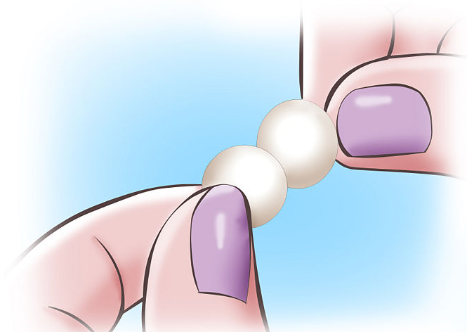 Chà xát 2 viên Ngọc trai với nhau