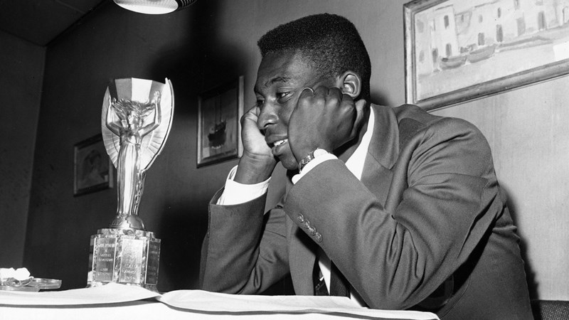Pelé and the Jules Rimet Cup