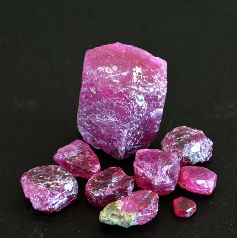 Greenlandic rough rubies