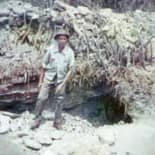 Manuel de Souza at the site of the find