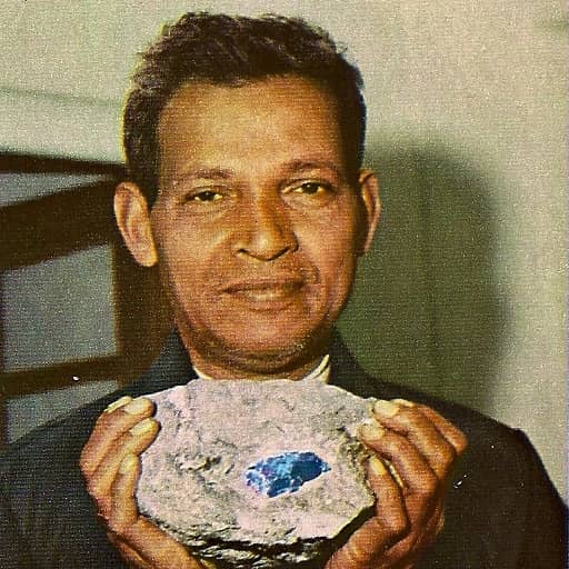 Manuel de Souza with a find