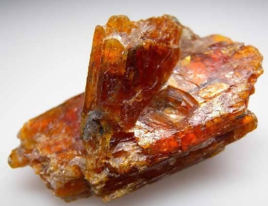 Orange Kyanite Crystal from Tanzania. Marin Mineral
