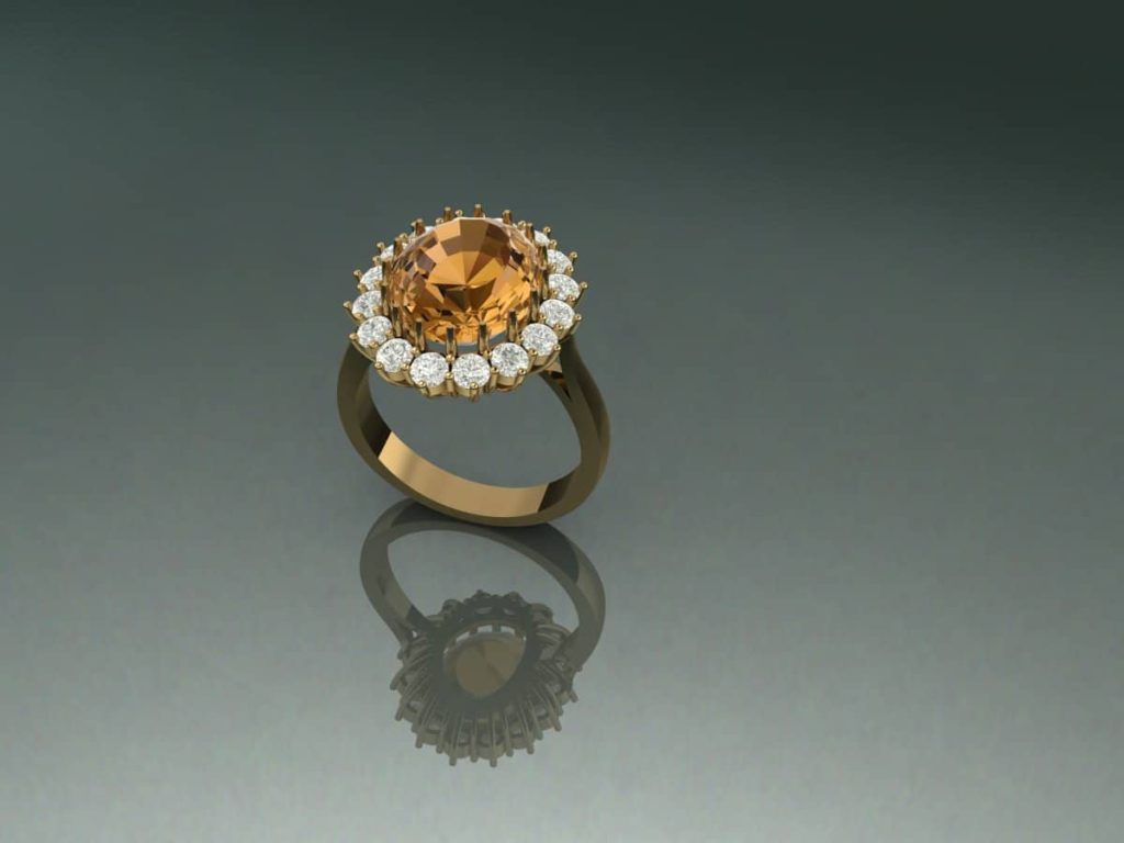 Citrine Gold Ring | AME Jewellery